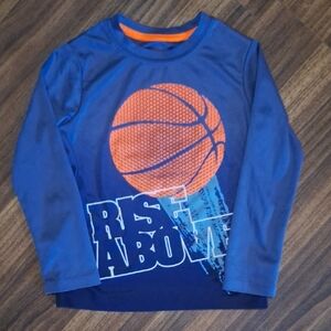 💥Buy2Get1Free💥OshKosh B'gosh Blue and Orange Long Sleeve Basketball Tee